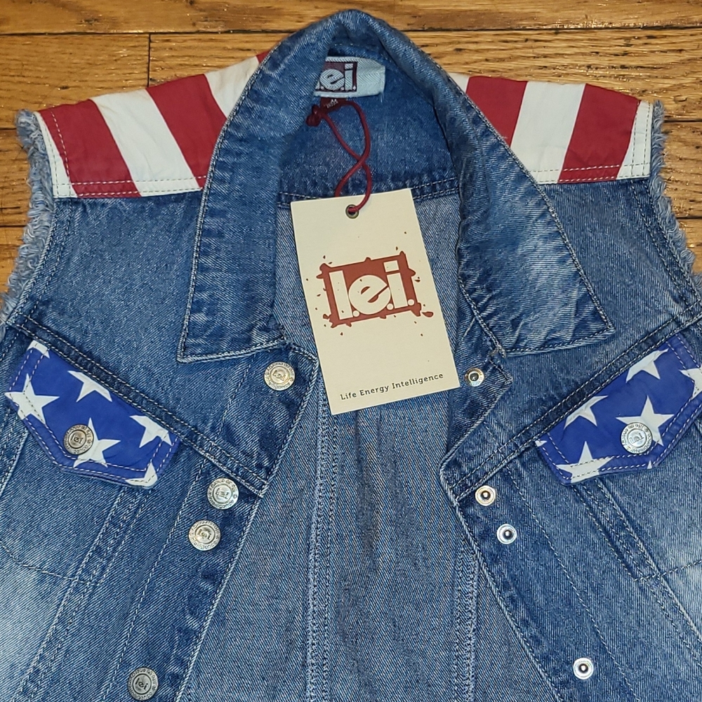 Flag Jean Vest - Picture 2 of 4